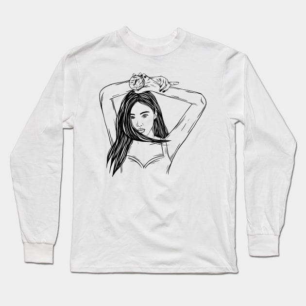 ROSIE KPOP FANART Long Sleeve T-Shirt by eternal sunshine